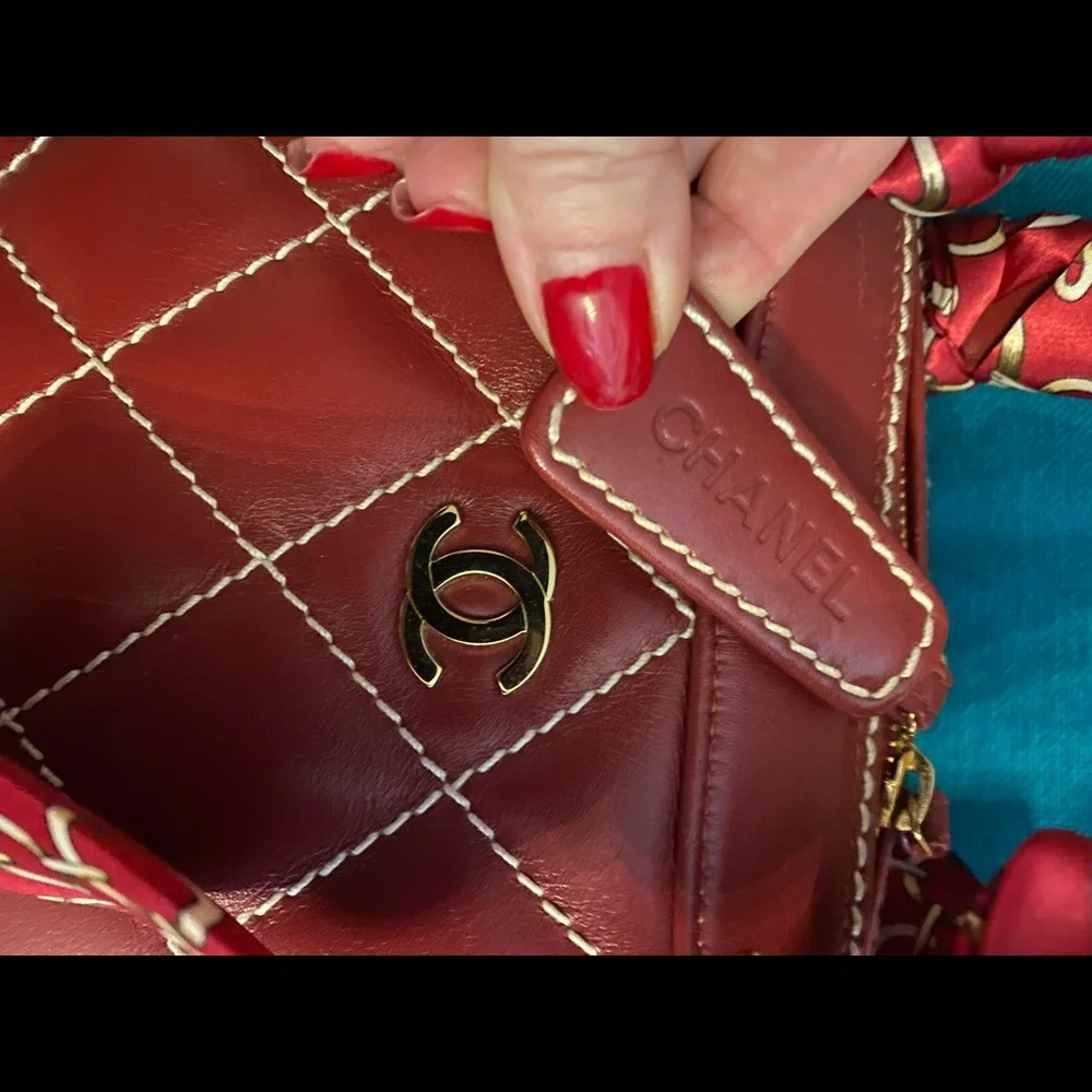 🌹NWT RARE CHANEL WILD STITCH HANDBAG - Picture 6 of 11